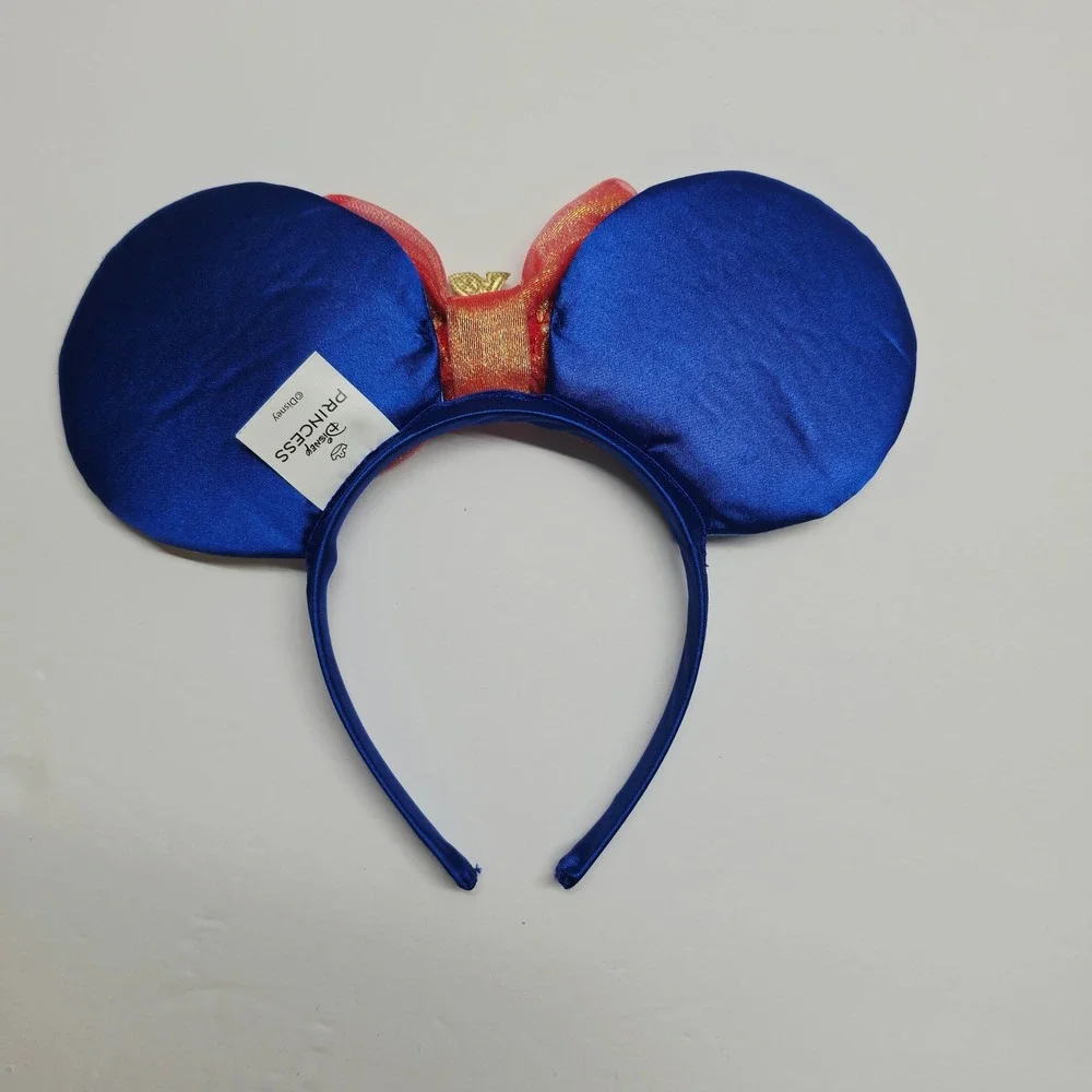 Disney Headband Kids OS Blue Snow White Princess Bow Apple Ears 167709-SAM